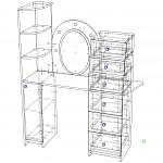 Схема сборки Туалетный столик Флер 47 BMS