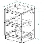 Схема сборки Прикроватная тумба Мира BMS