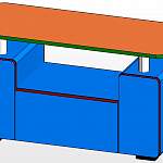 Чертеж Журнальный стол Александр BMS