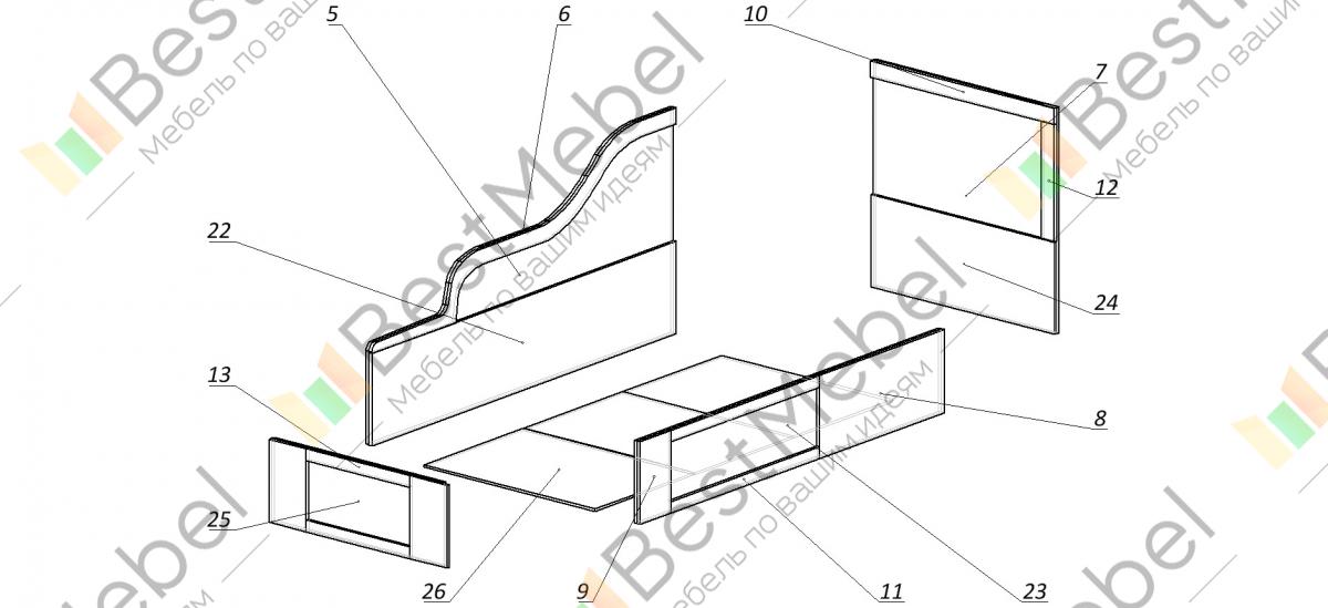 Кровать бэмби 2 схема сборки