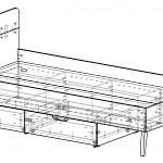 Схема сборки Кровать Бронкс 16 BMS