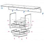 Схема сборки Стол письменный Пьеро 14 BMS