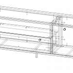 Чертеж Тумба под ТВ Фанни 11 BMS