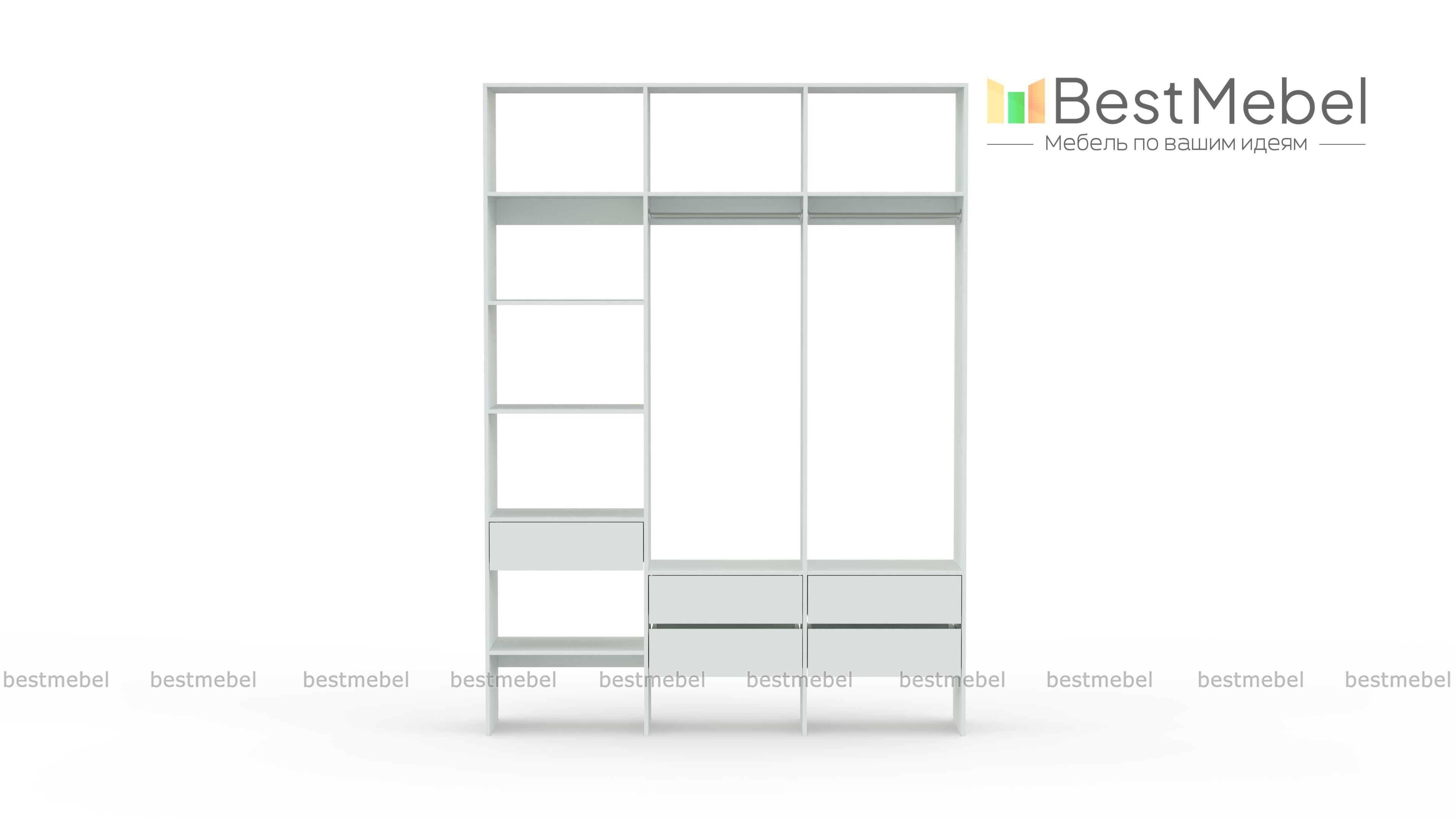 Стеллаж для одежды Мирта 53 BMS - Фото
