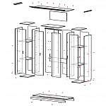 Чертеж Распашной шкаф Европа 7 BMS