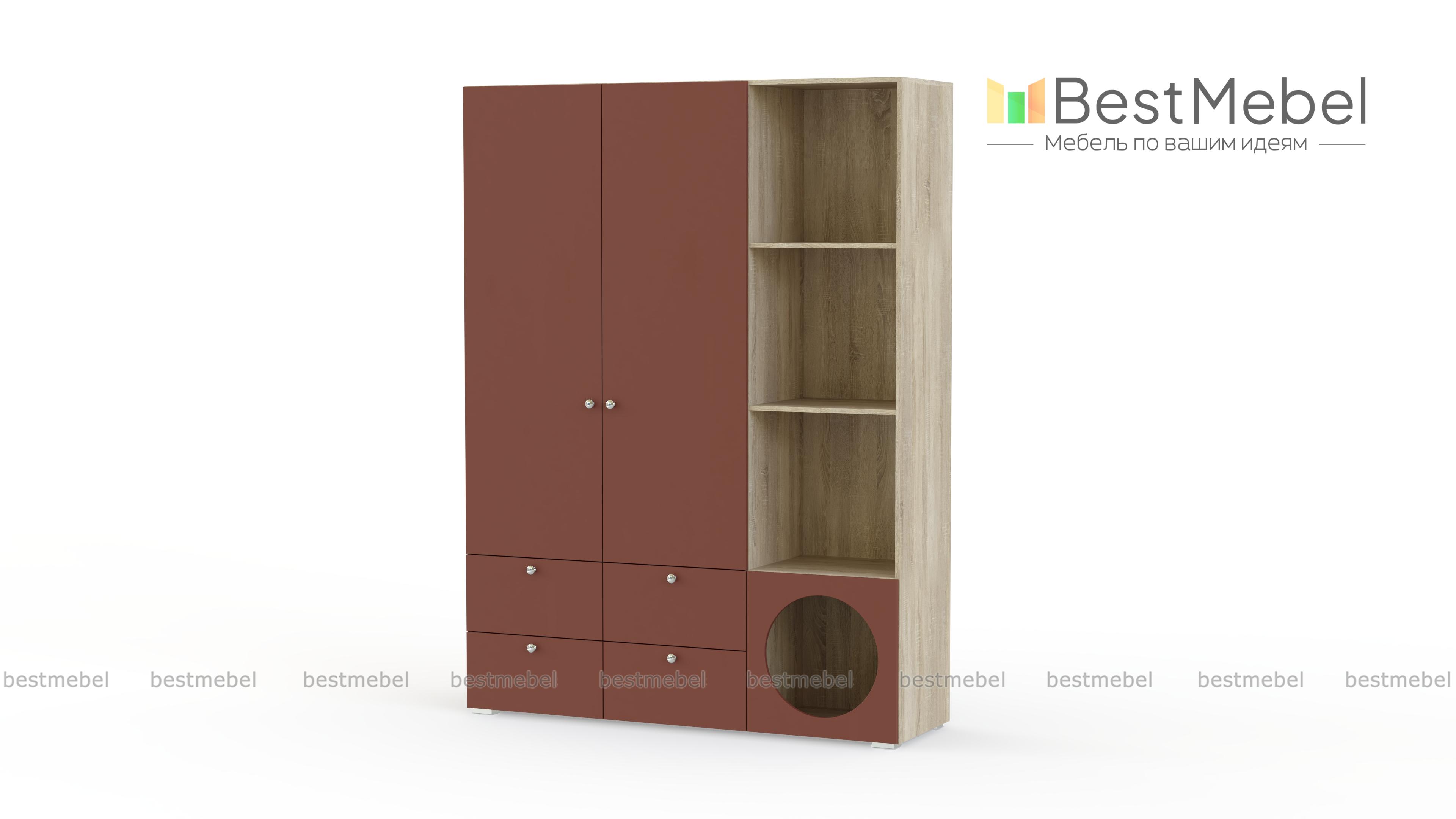 Шкаф распашной Авелин 5 BMS - Фото