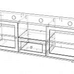 ЭСКИЗ Тумба ТВ Шерлок 3 BMS (1370х500х400)