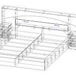 Схема сборки Кровать с полками Лия 6 BMS