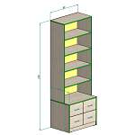Стеллаж Юстина 10 BMS