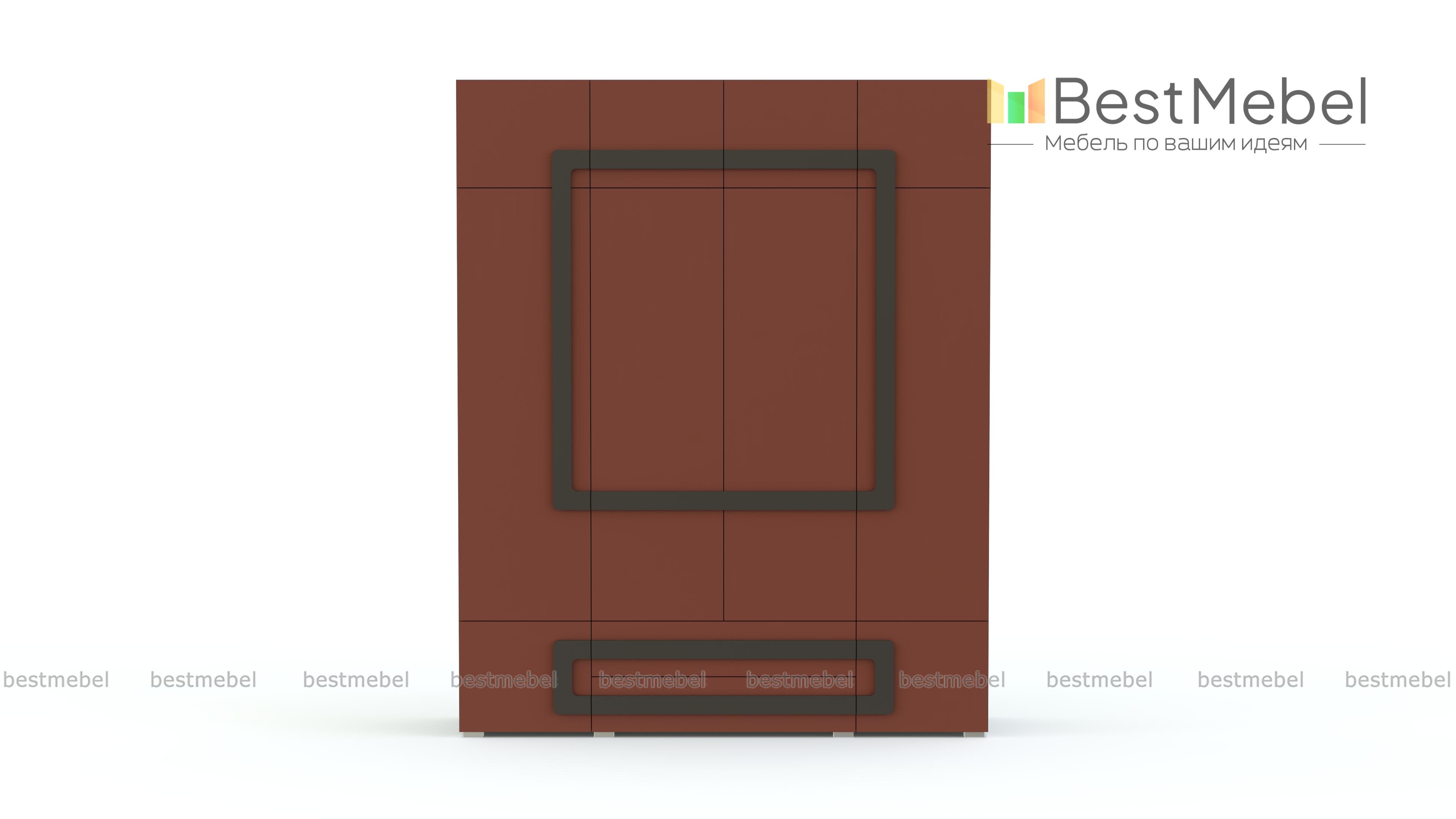 Распашной шкаф Стайл Люкс 37 BMS - Фото