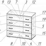 Чертеж Комод Светлана 26 BMS