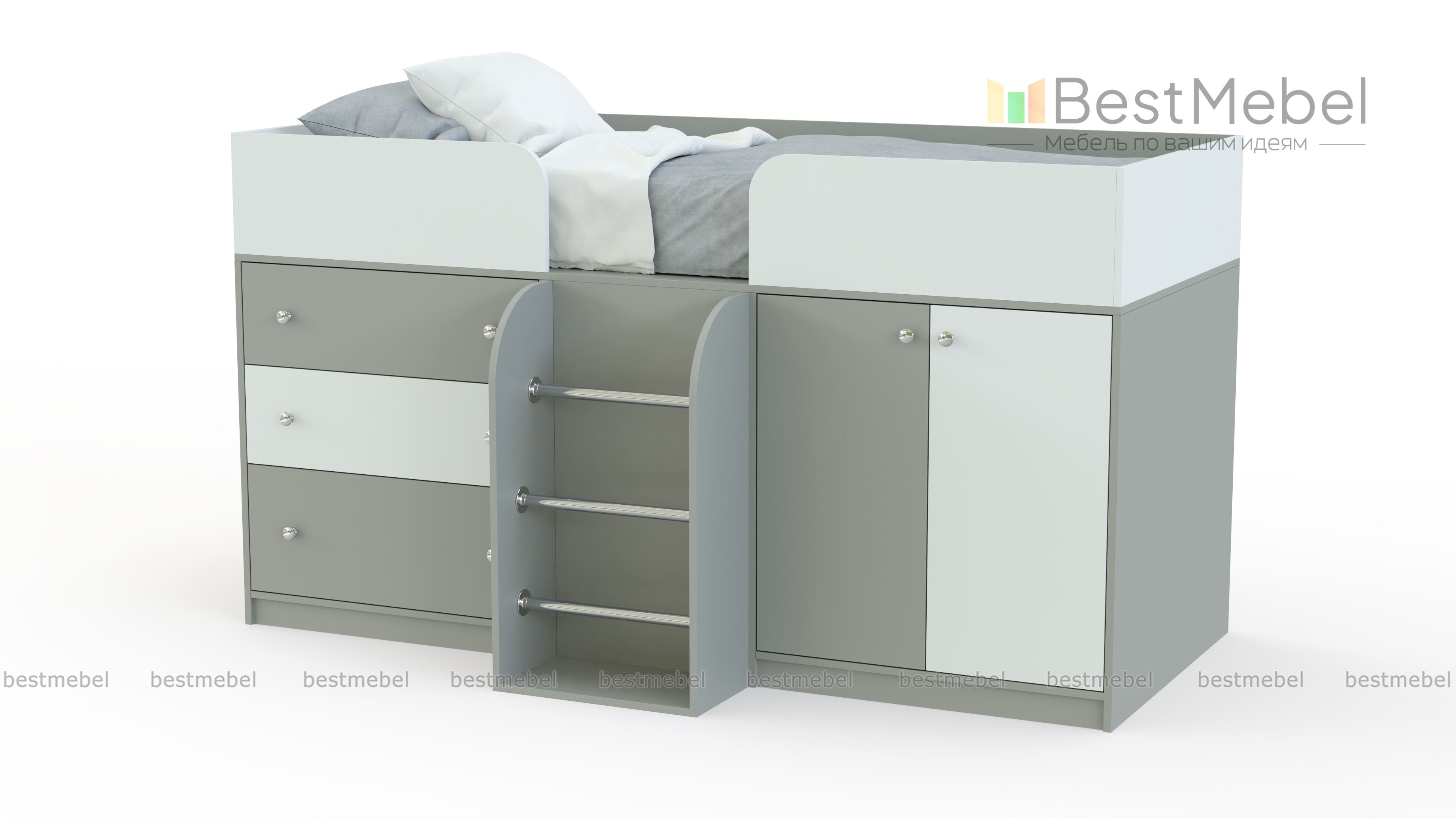 Кровать-чердак  Астра-5 BMS