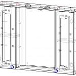 Схема сборки Зеркало для ванной комнаты Электра 3 BMS