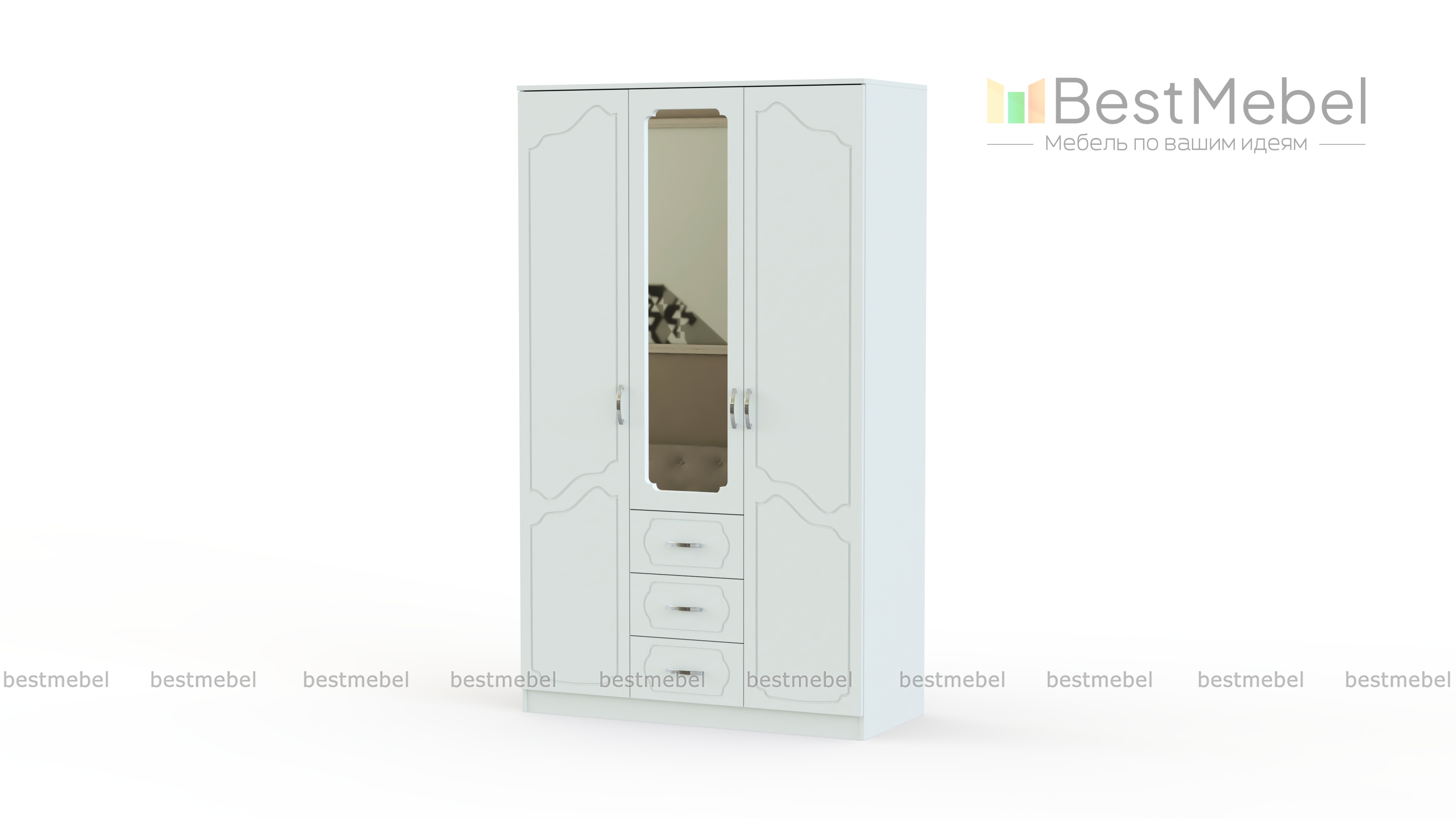 Шкаф для одежды и белья София BMS