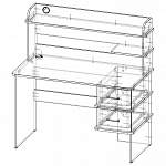 Чертеж Письменный стол СД-15 BMS