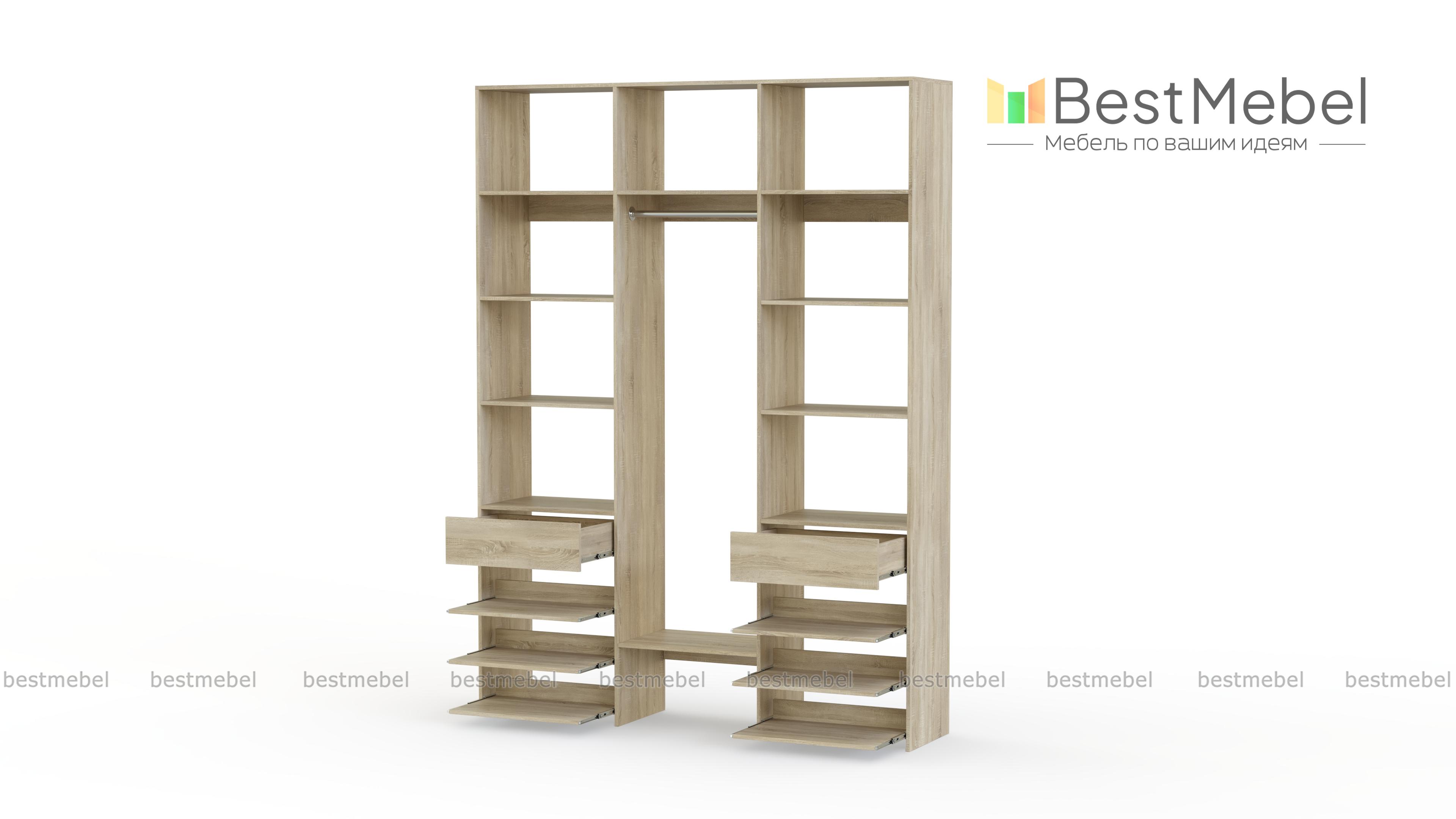 Стеллаж для одежды Мирта 93 BMS - Фото