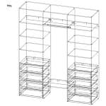 Стеллаж для одежды Мирта 12 BMS