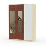 Шкаф с зеркалом Анастасия 3 BMS - Фото 5