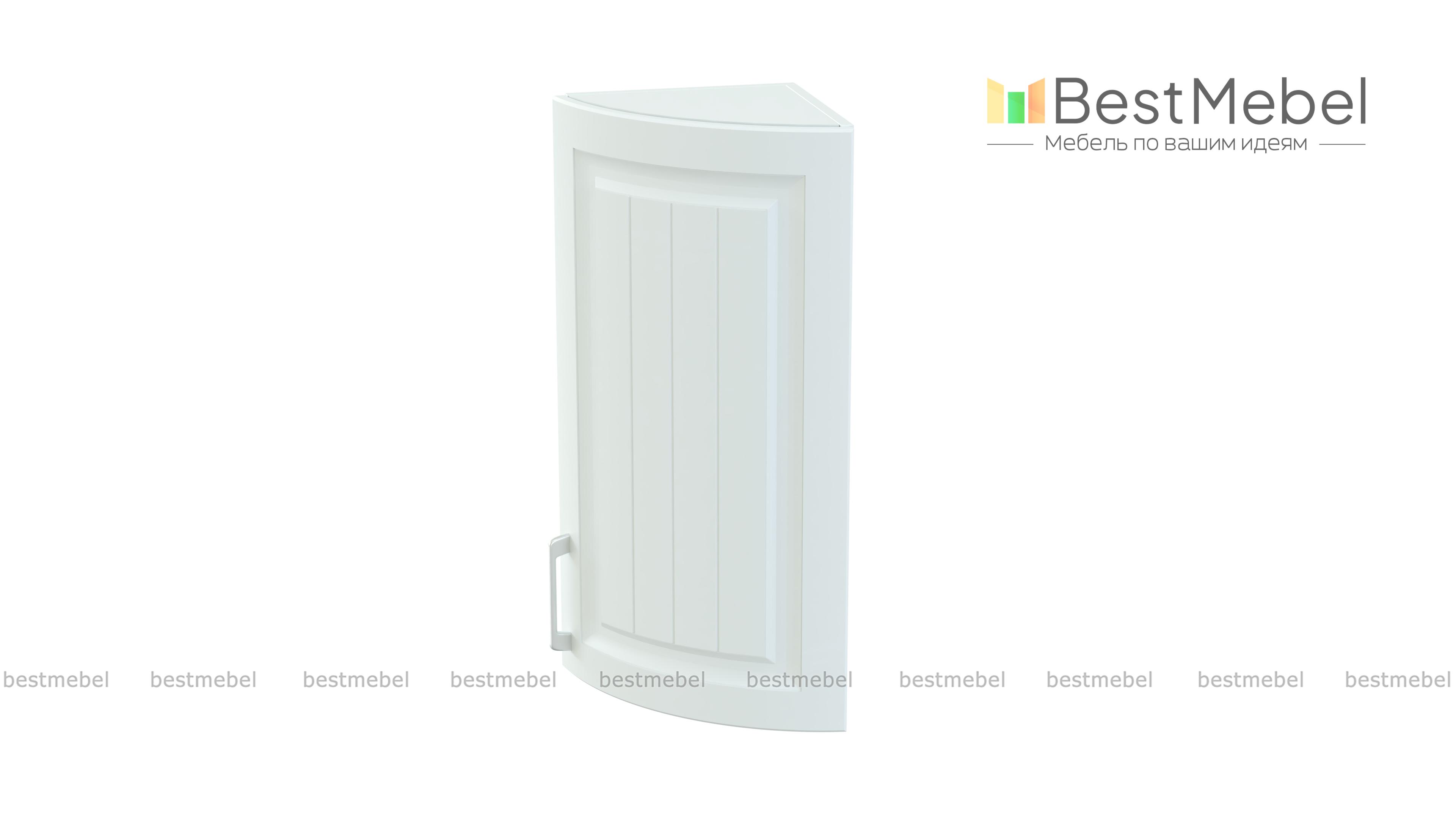 Шкаф верхний торцевой радиусный Европа BMS - Фото